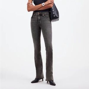 Madewell Women's kick out full length Jeans in Faded Charcoal